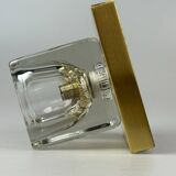 60s 70s Peill & Putzler Cube wall lamp ceiling lamp ice glass space design