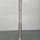 Italian Chrome Floor Lamp Glass Globe, Lenci Style, 1970s