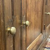 Large 19th century sideboard in fir and chestnut