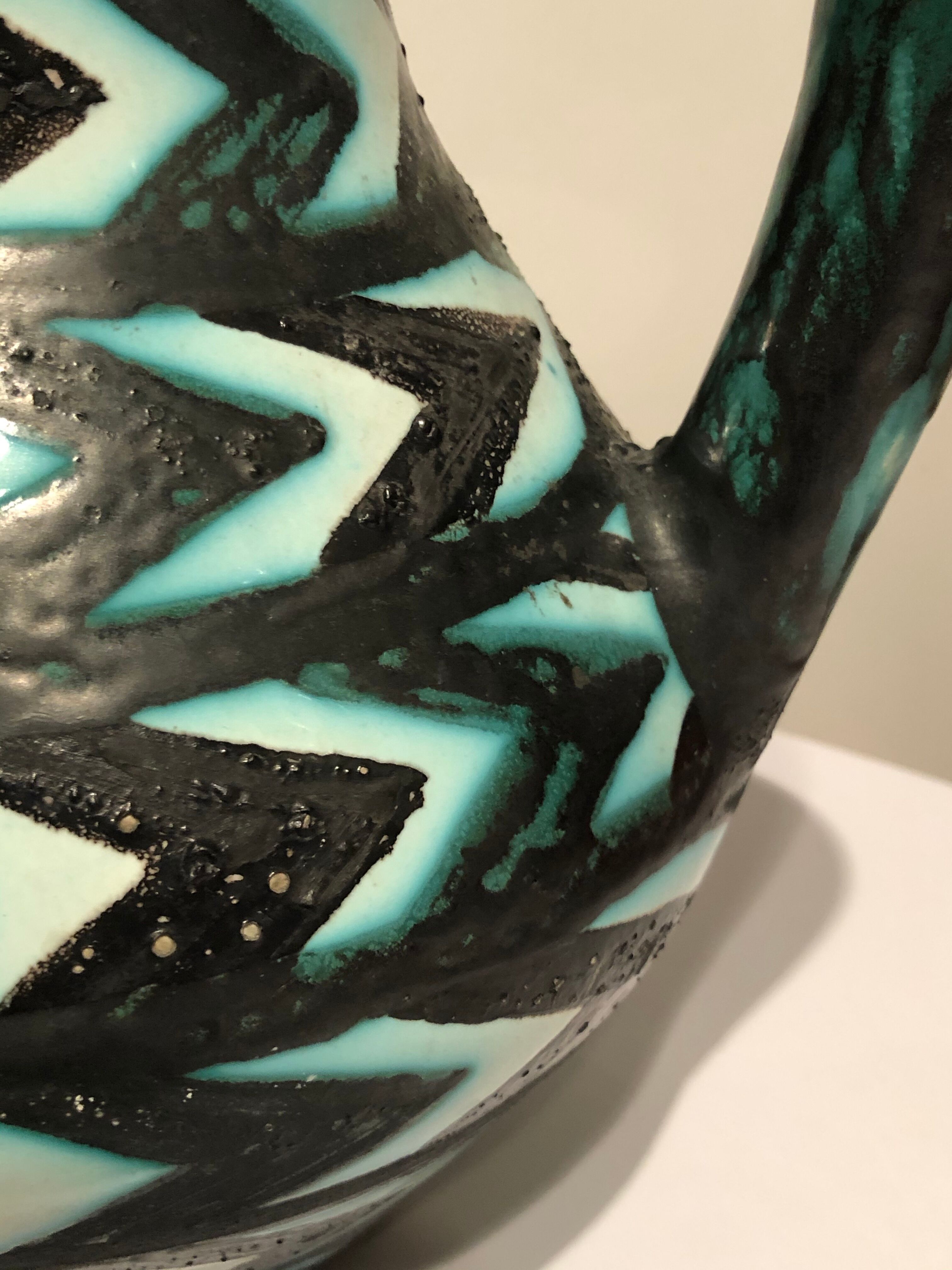 Pitcher vase in ceramics 50/60s Vallauris