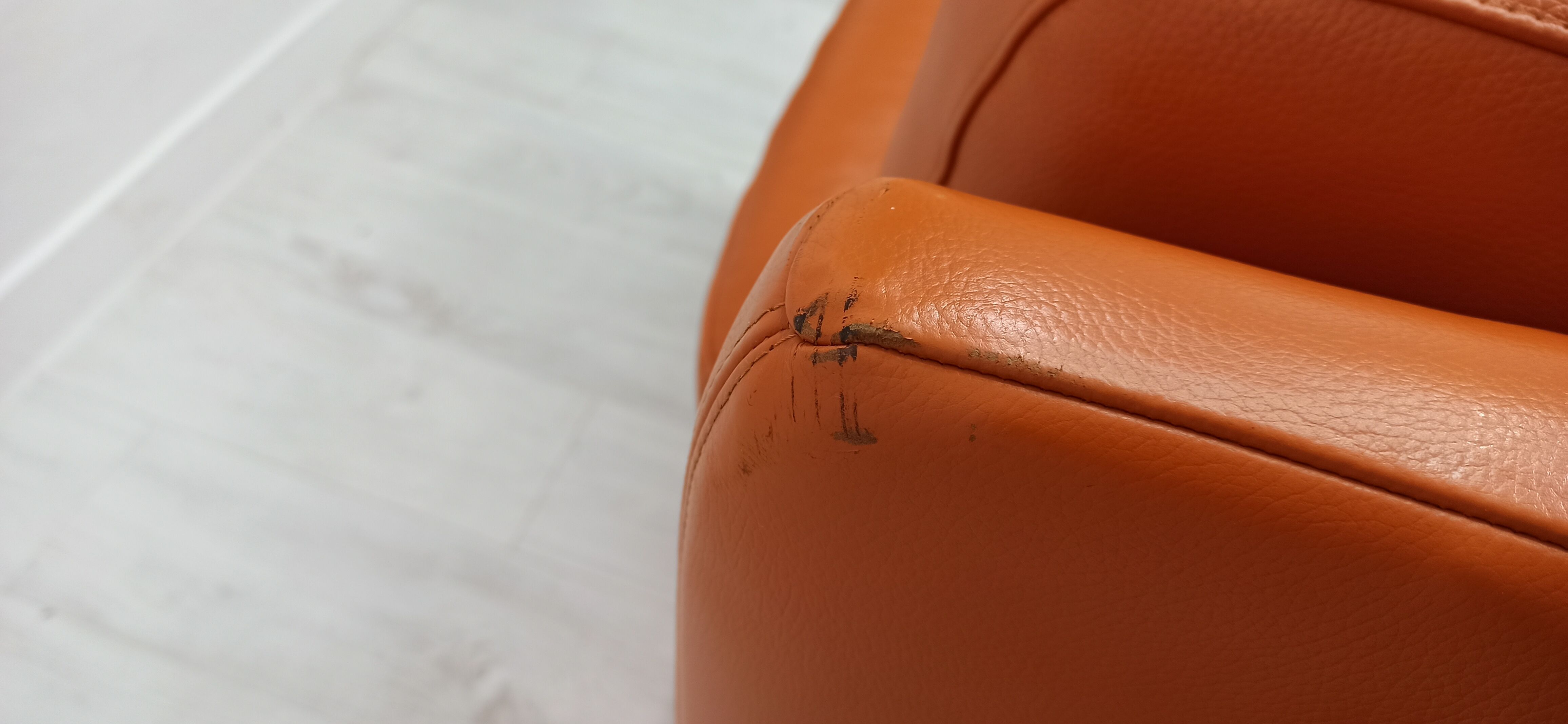 Leather sofa Willi Schillig 90s