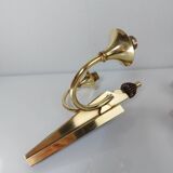 Suite of 3 Art Deco wall lights attributed to Gilbert Poillerat