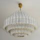 Mid-Century Murano Glass 7-Tier Ball Chandelier, Doria Leuchten