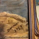 Old painting, portrait of an orientalist, signed and dated 1939.