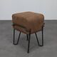 Low stool Bokk in leather by Ka-Lai Chan for Puik Design