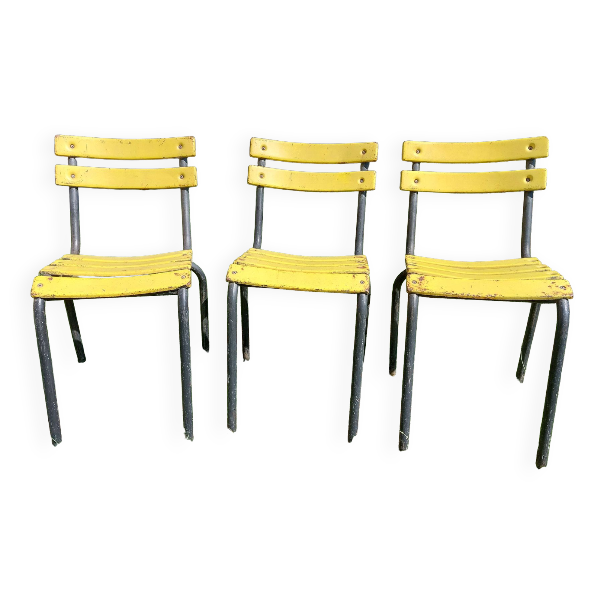 Metal bistro chairs
