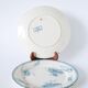 Pair of Sarreguemines ironstone dinner plates, Royat pattern, 19th century