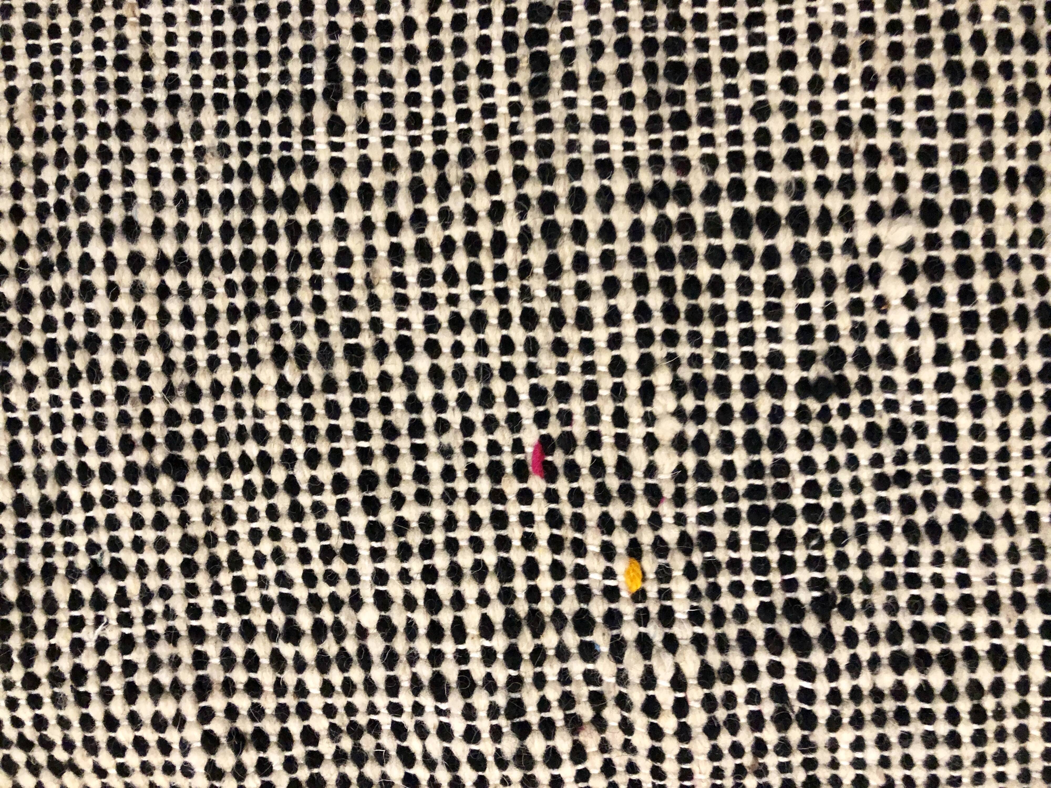 Carpet kilim zanafi black and white100x114cm