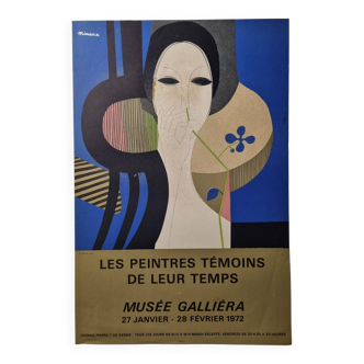 Lithographic poster after André Minaux, painters witnesses of their time, Mourlot, 1972