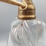 Pied de lampe cristal lourd design années 60 70