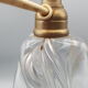 old heavy crystal lamp foot design 60 70s