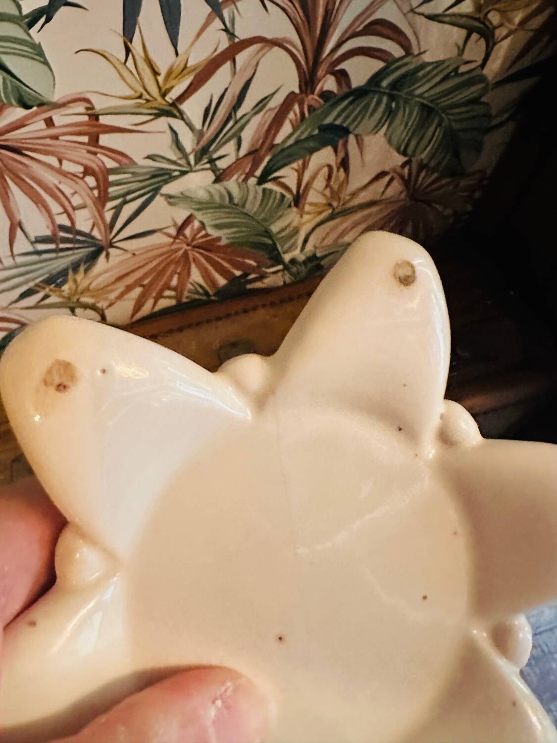 Antique ceramic single-flower vase