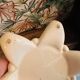 Antique ceramic flower vase soliflore