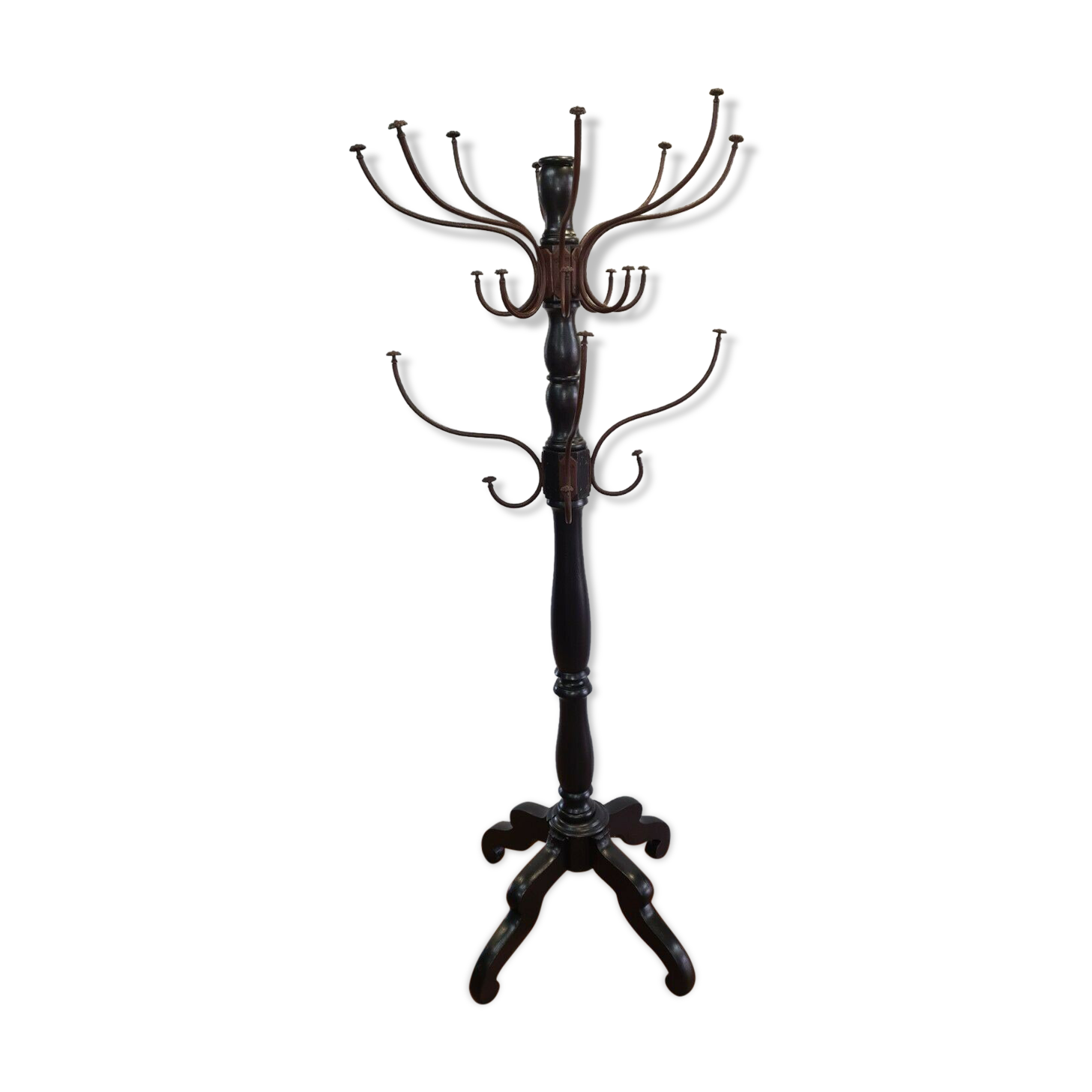 Wooden parrot coat rack