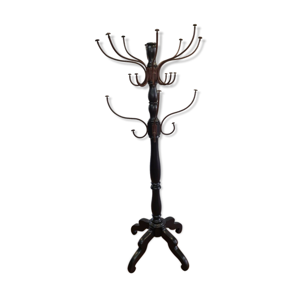 Porte manteau perroquet en bois