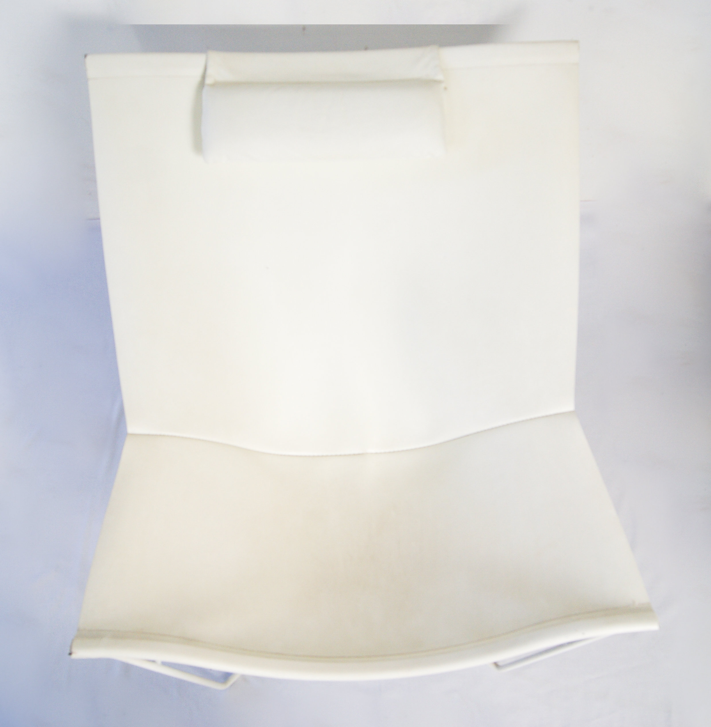 David Weeks for Habitat Semana White Leather Sling Chair