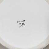 Openwork earthenware fruit bowl with grape decoration