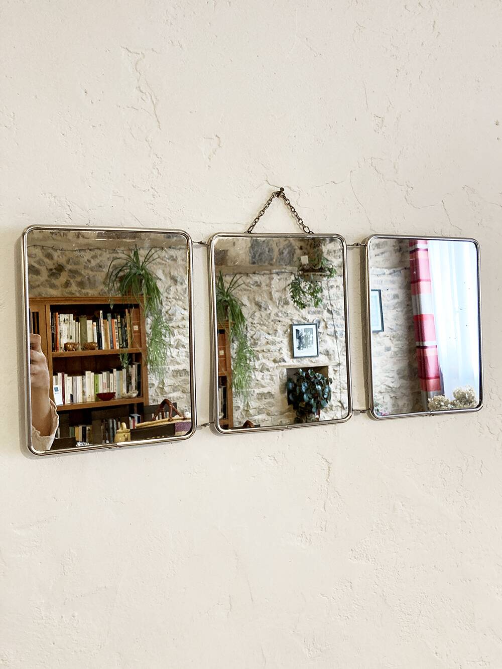 Triptych barber mirror, 1930s-1950s