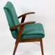 Fauteuil en velours vert d’années 1970