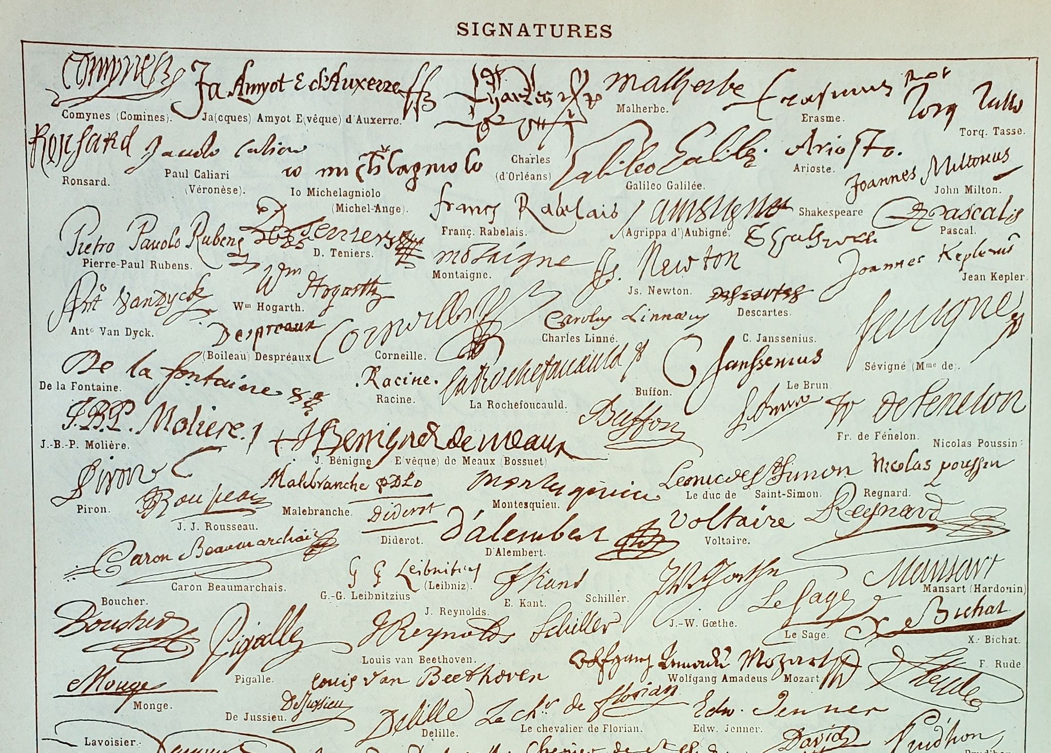 Engraving • Signature, historical autograph • Original and vintage poster from 1898