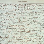 Engraving • Signature, historical autograph • Original and vintage poster from 1898