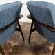 Pair of Mid-Century Blue Armchairs GFM 300-192, 1960's
