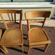 Lot of 4 luterma wood bistrot chairs years 50/60