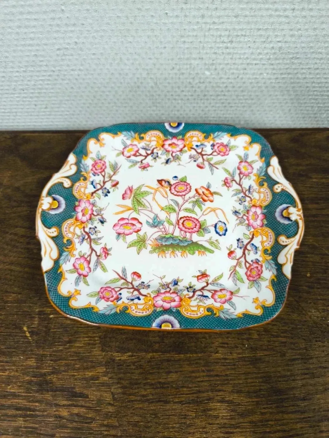 Dish for small cake Sarreguemines minton 215