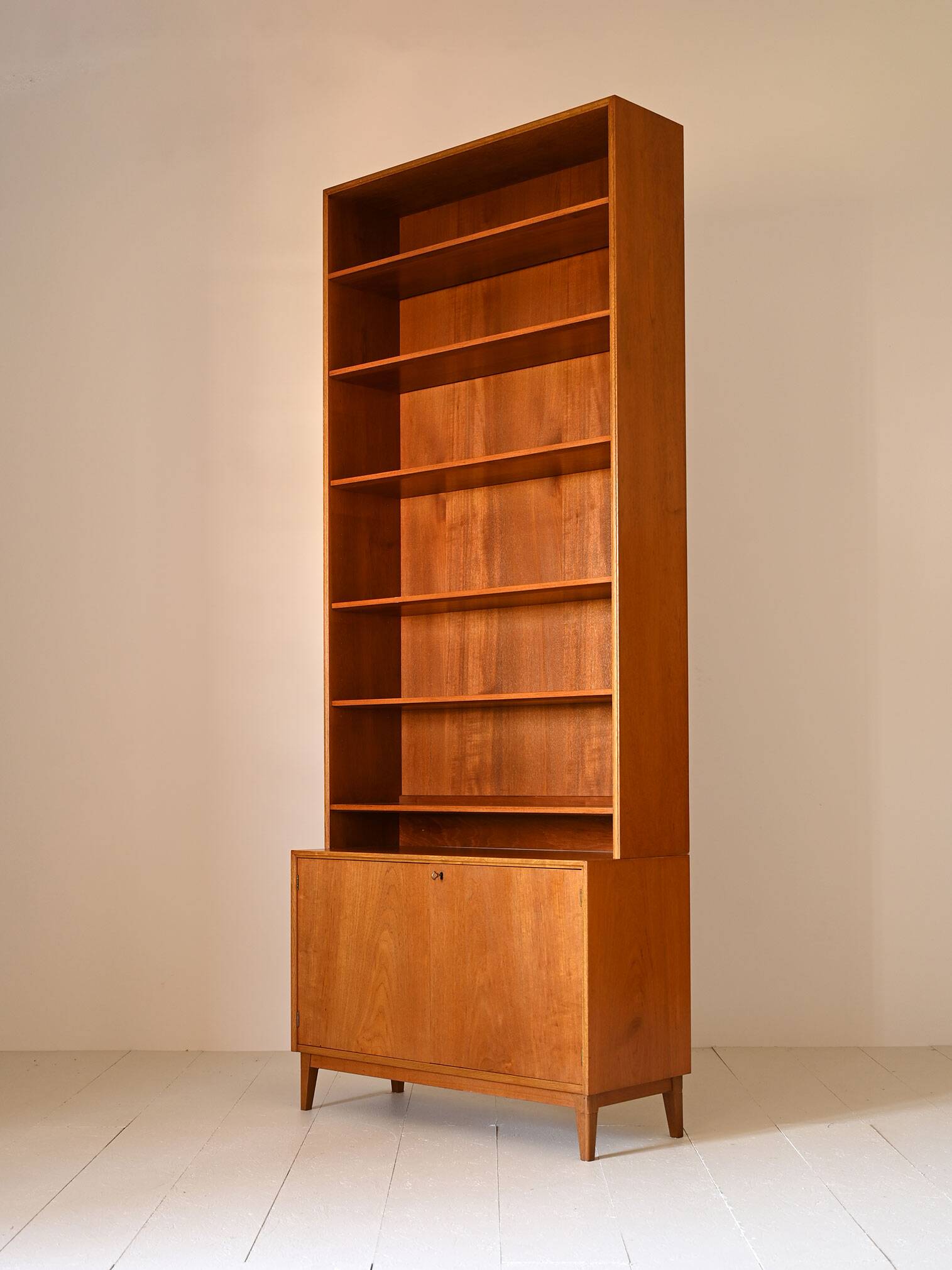 Swedish bookcase with storage unit