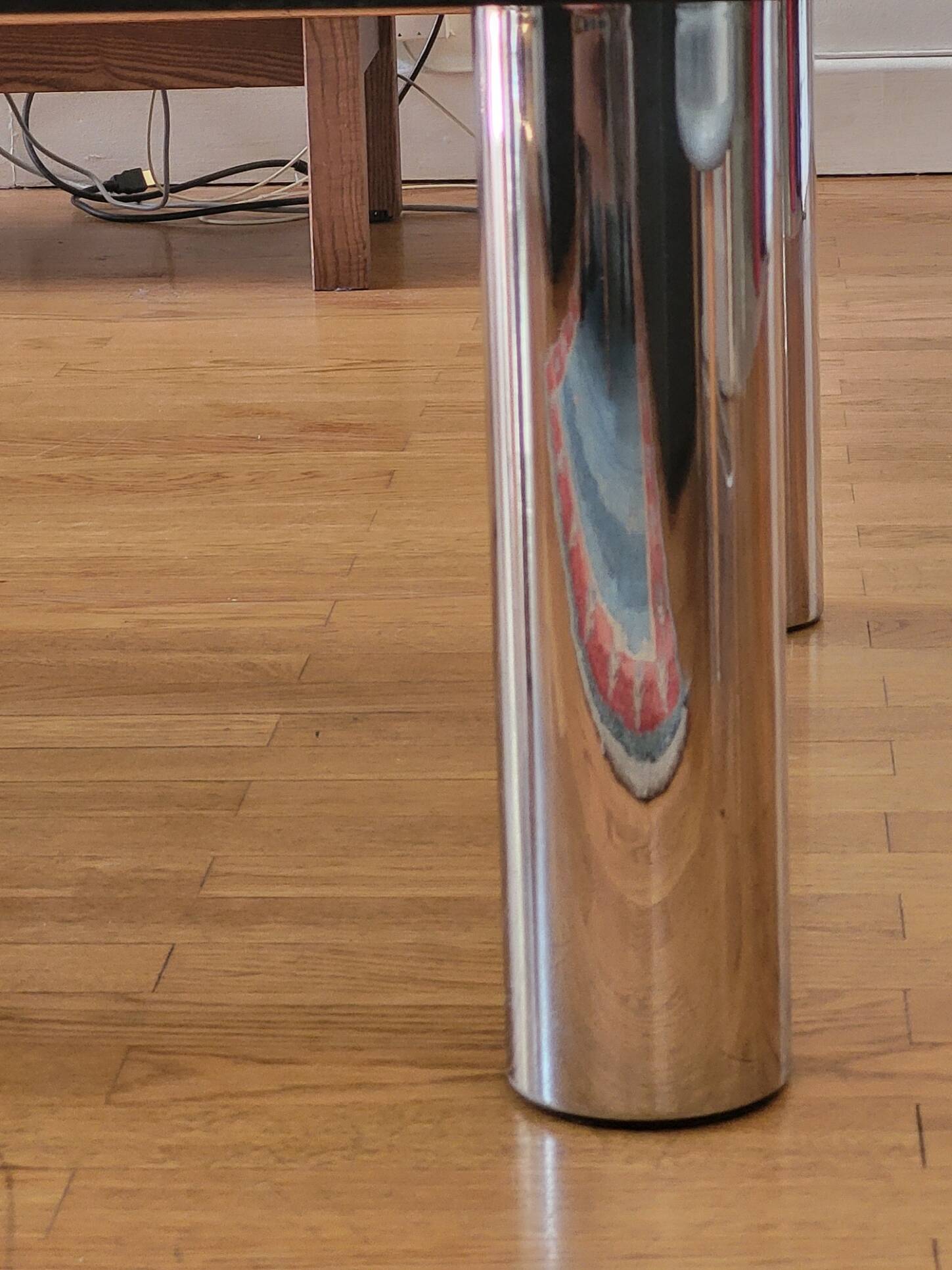 Marco Zanuso Coffee Table in Stainless Steel by Zanotta Vintage 1970