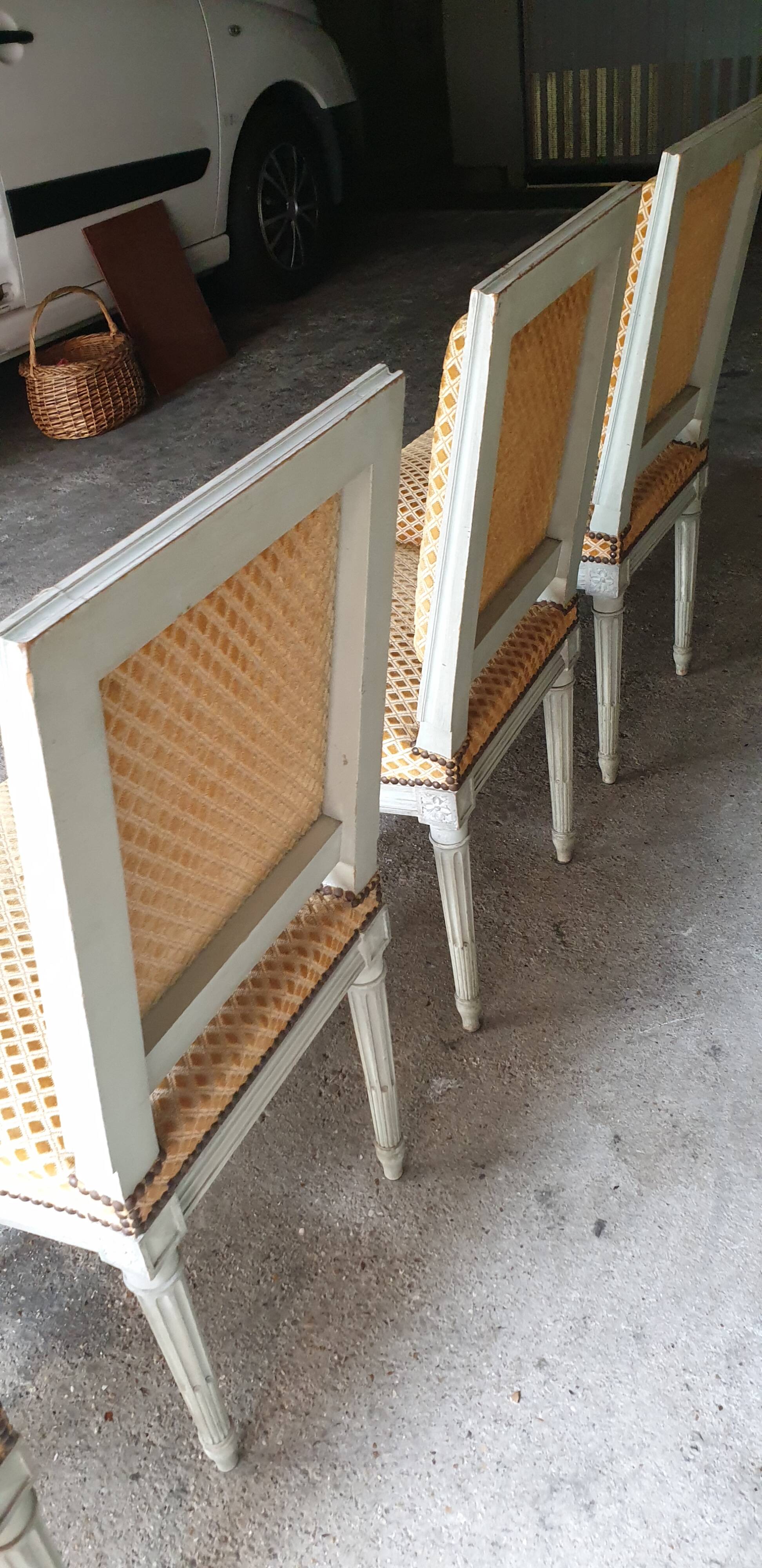 4 Louis xvi chairs, Trianon model