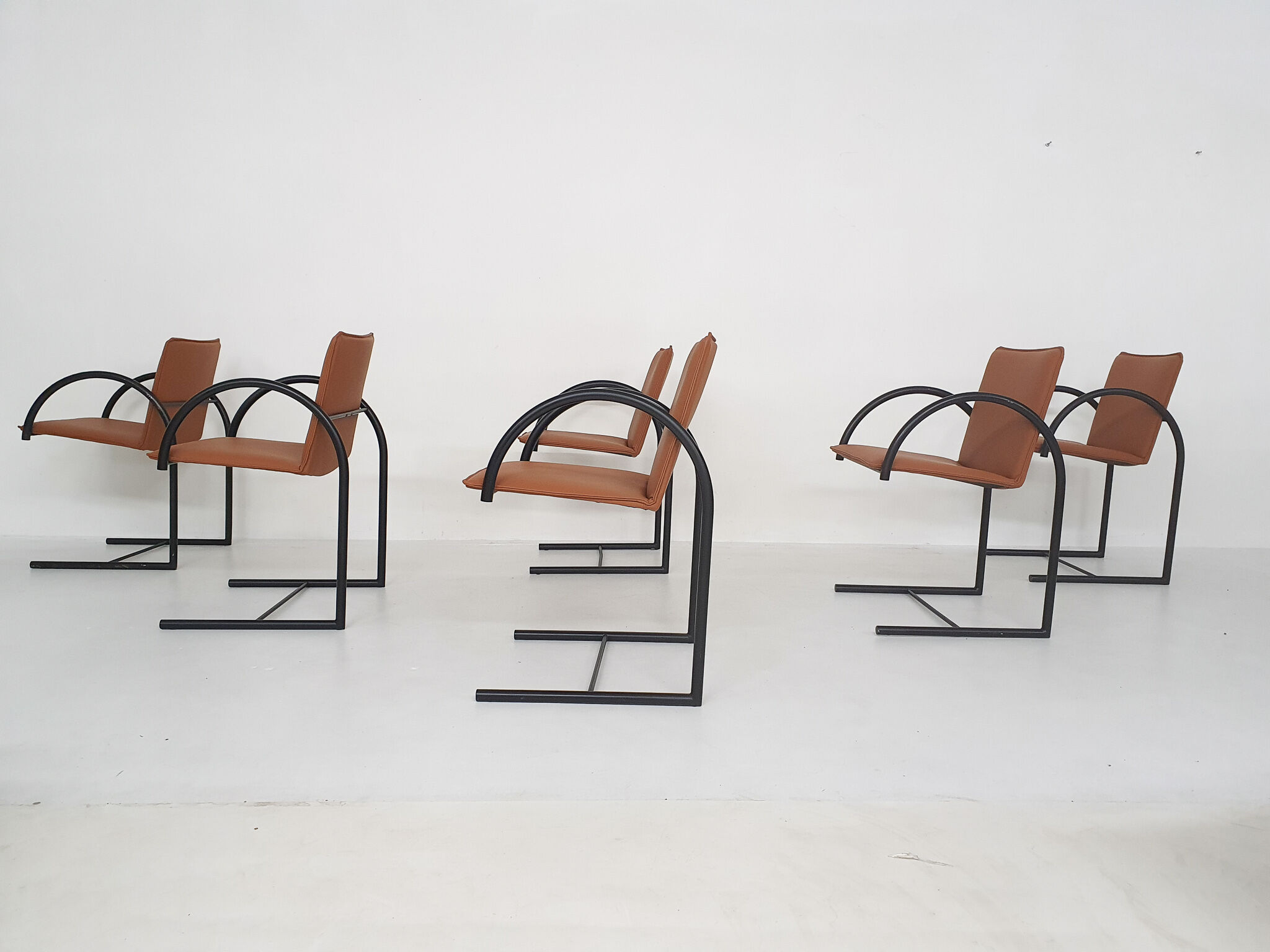 Set of six "Cirkel 1" dining chairs by Karel Boonzaaijer &amp; Pierre Mazairac for Metaform, The Net
