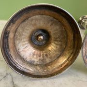 Pair of silvered bronze candlesticks in the Louis XVI style signed Voisenet, 19th century.