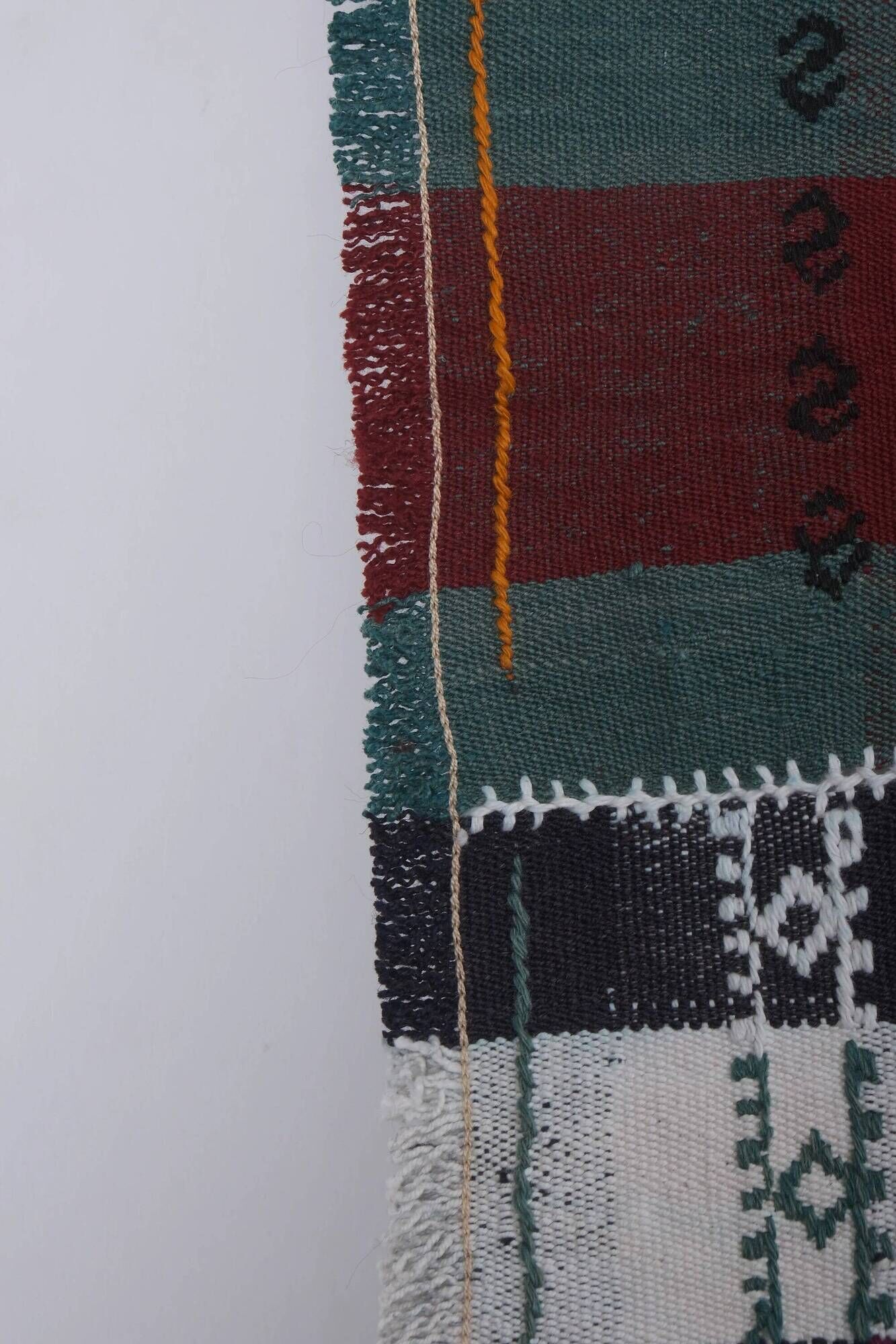 Vintage Turkish kilim, handwoven, 149x263 cm.