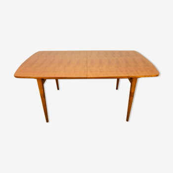 Table à manger scandinave extensible en teck 1960