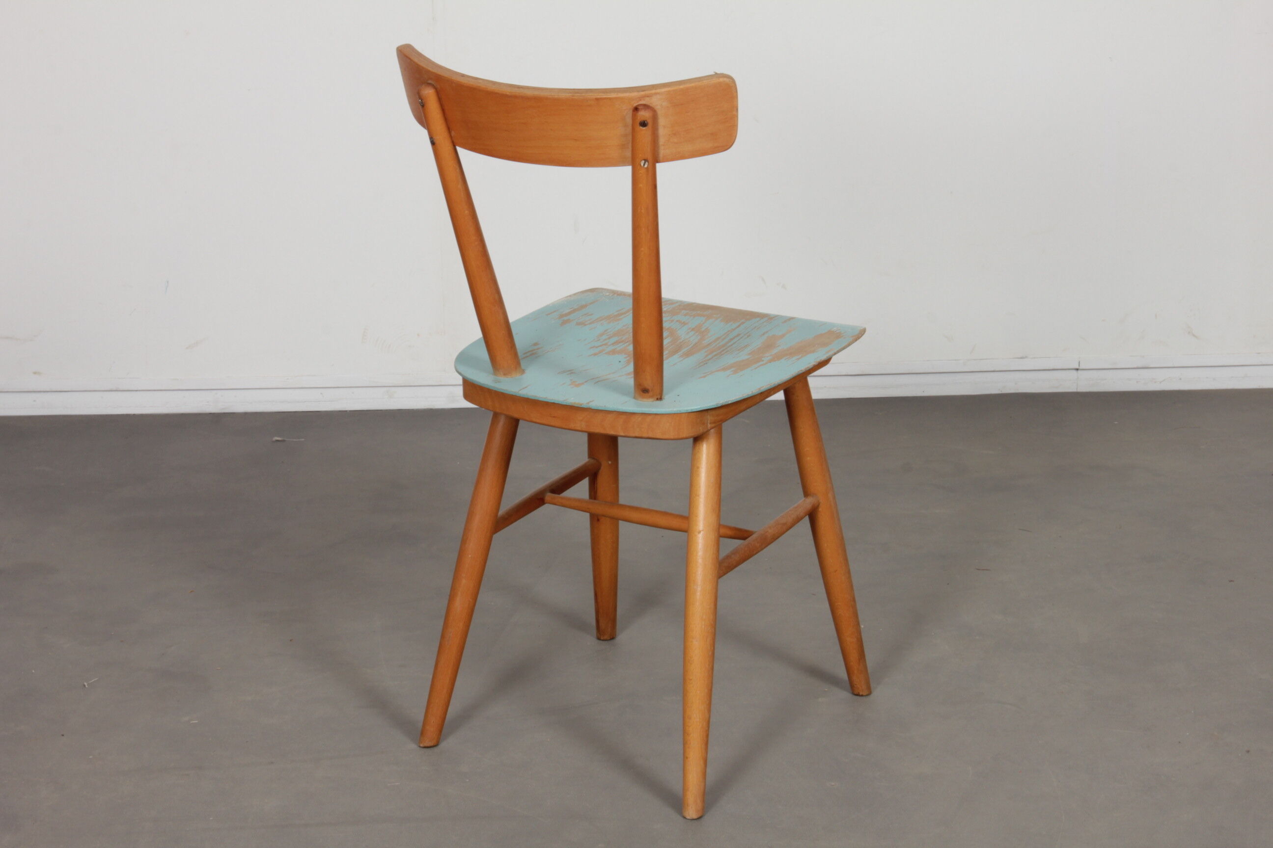 Vintage wooden chair produced by Ton, 1960