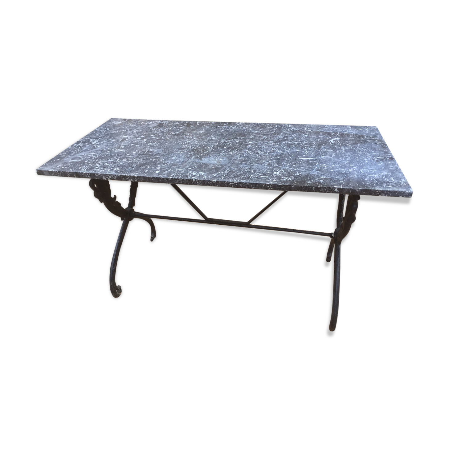 table in marble and base gooseneck