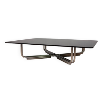 Table en verre vintage des années 60 mod. 784 design G.Frattini pour Cassina