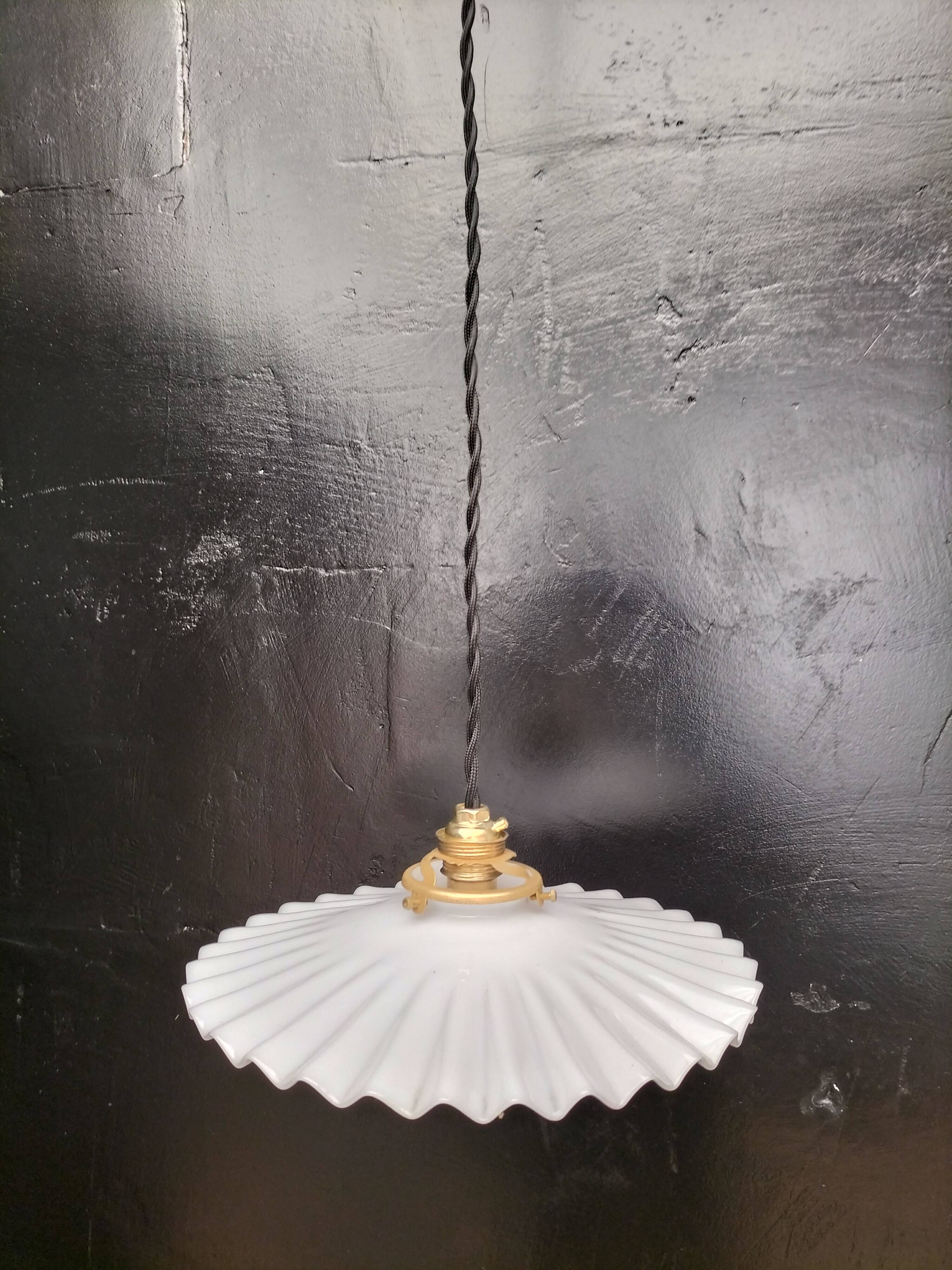 Opaline pendant light