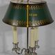 White metal bouillotte lamp, empire style – early twentieth century