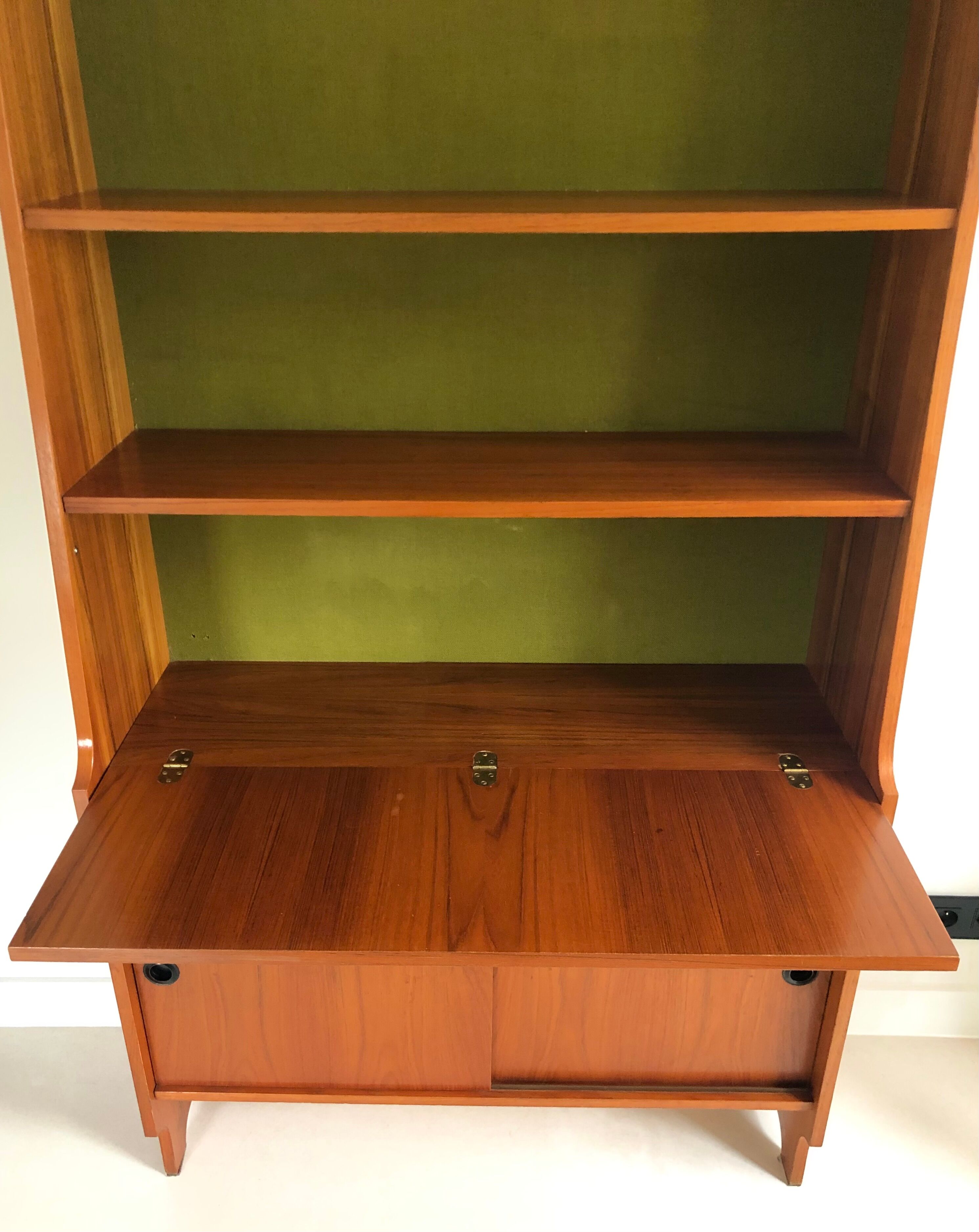 Vintage library secretary, italy 60s