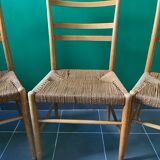 Set of 3 Scandinavian Chairs Gracell. Swedish design by Yngve Ekström in 1956.