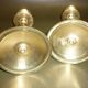 Pair of gilded brass candlesticks