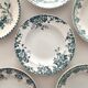 6 mismatched ironstone soup plates from Saint Amand