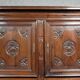 Louis XIII period four-door buffet in solid oak