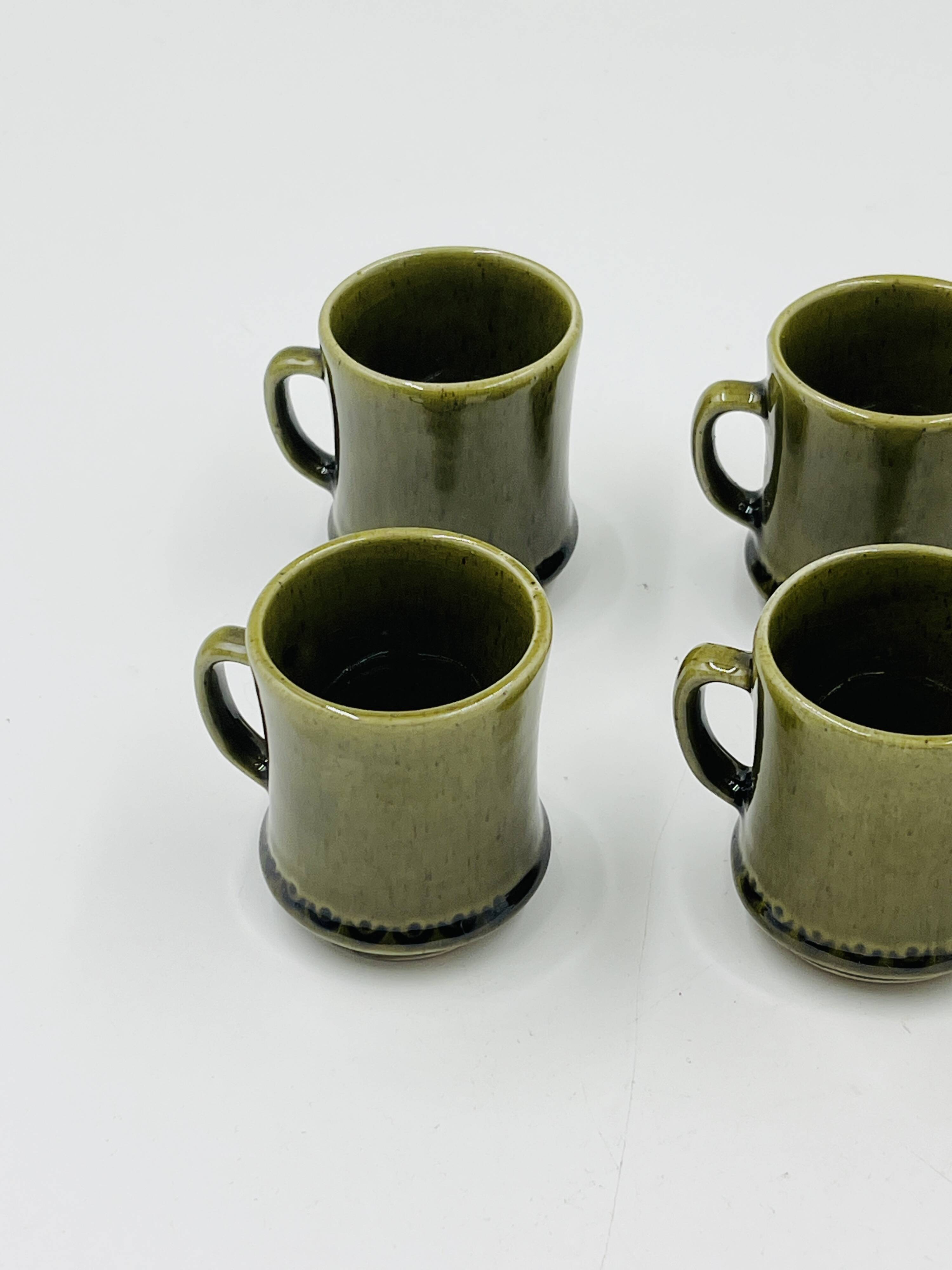 Lot 6 Espresso Cups Deco Hälsingborg Bari 15/1 Olive