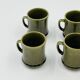 Lot 6 Espresso Cups Deco Hälsingborg Bari 15/1 Olive