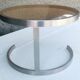 Vintage living room table “metal and glass top”