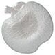 Decorative transparent glass plate in the shape of a vintage apple, mid-century, Italy, 1960s.