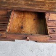 BUREAU A 9 TIROIRS EN NOYER 1900